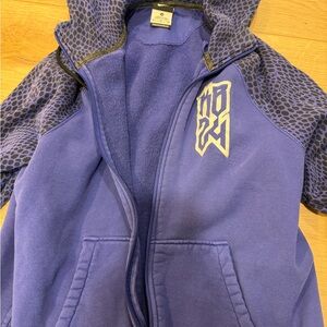 Nike Kobe Purple Hoodie with Patterned Sleeves